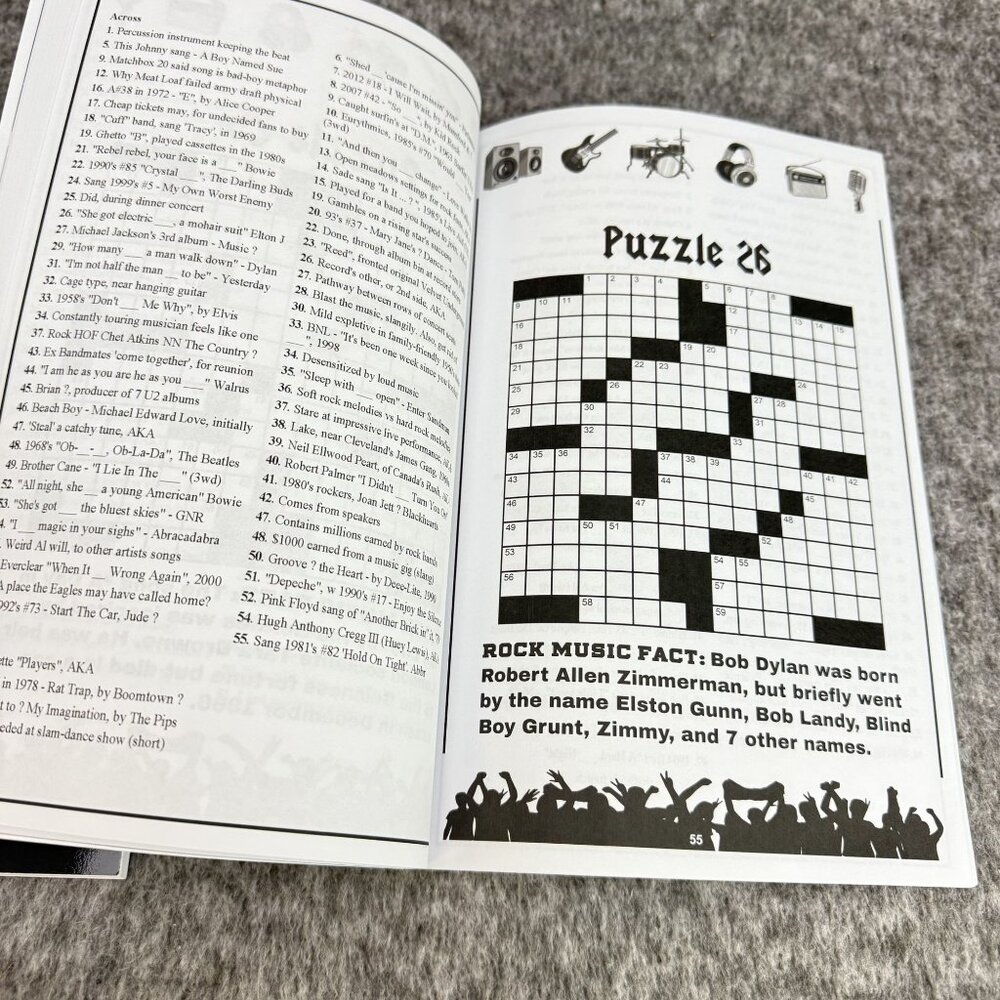 ✅The Ultimate Rock Music Trivia Crossword Collection Volume 1 & Rock Music Cross - Picture 7 of 8